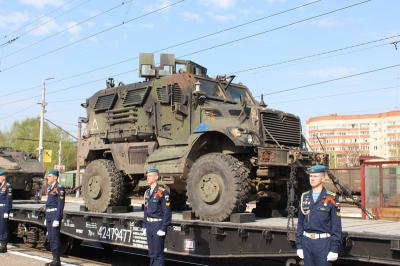 В Рязань прибыл поезд минобороны РФ